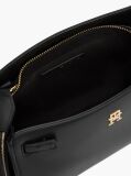Black Webbing Strap TH Monogram Crossbody Bag  Women