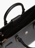 Black TH Monogram Repeat Logo Crossbody Satchel  Women