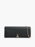 Black Heritage TH Monogram Chain Clutch  Women
