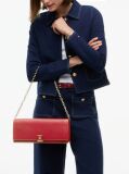 Red Heritage TH Monogram Chain Clutch  Women