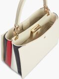 Beige Heritage TH Monogram Convertible Satchel  Women