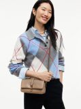 Beige TH Monogram Flap Closure Crossbody Bag  Women
