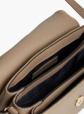 Beige TH Monogram Flap Closure Crossbody Bag  Women