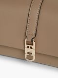 Beige TH Monogram Flap Closure Crossbody Bag  Women