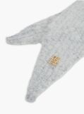 Grey Chic Knitted Hood With Alpaca  Women