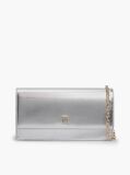 Silver Hilfiger Icon Metallic Chain Strap Wallet  Women