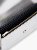 Silver Hilfiger Icon Metallic Chain Strap Wallet  Women