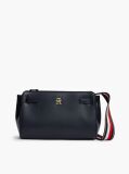 Blue Global Stripe Webbing Strap Crossbody Bag  Women