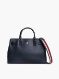 Blue TH Monogram Crossbody Satchel  Women