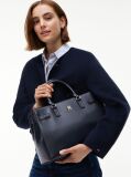 Blue TH Monogram Crossbody Satchel  Women