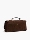 Brown The American Icon Suede Clutch  Women