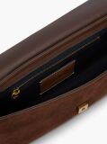 Brown The American Icon Suede Clutch  Women