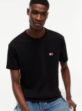 Μαύρο T-Shirt Με Σήμα Tommy Και Κανονική Λαιμόκοψη  Άνδρες