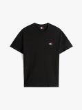 Μαύρο T-Shirt Με Σήμα Tommy Και Κανονική Λαιμόκοψη  Άνδρες