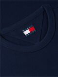 Blue Tommy Badge Crew Neck T-Shirt  Men