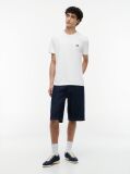 Beige Tommy Badge Crew Neck T-Shirt  Men