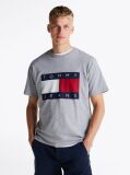 Γκρι Άνετο T-Shirt Με Σημαία Tommy  Άνδρες