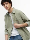 Πράσινο Φαρδύ Overshirt  Άνδρες