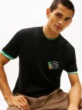 Black Signature Back Logo Jersey T-Shirt  Men