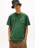 Green Circular Back Logo Relaxed T-Shirt  Men