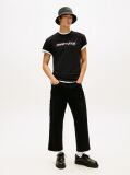 Black Logo Crew Neck Jersey T-Shirt  Men
