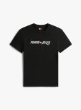 Black Logo Crew Neck Jersey T-Shirt  Men