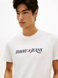 Άσπρο T-Shirt Με Κλασική Λαιμόκοψη Και Λογότυπο  Άνδρες