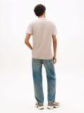 Beige Graphic Crew Neck Jersey T-Shirt  Men
