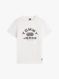 Άσπρο T-Shirt Με Κλασική Λαιμόκοψη Και Graphic Σχέδιο  Άνδρες