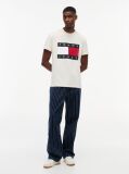 Μπεζ T-Shirt Με Κλασική Λαιμόκοψη Και Σημαία  Άνδρες