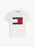 Μπεζ T-Shirt Με Κλασική Λαιμόκοψη Και Σημαία  Άνδρες