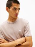 Beige Tonal Tommy Badge Jersey T-Shirt  Men