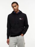 Μαύρο Hoody Με Signature Λογότυπο  Άνδρες