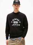 Black Graphic Terry Crew Neck Sweatshirt  Men