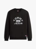 Black Graphic Terry Crew Neck Sweatshirt  Men