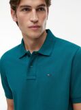 Green Hilfiger Flag Regular Fit Pique Polo Shirt  Men