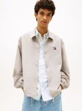 Beige Logo Twill Overshirt  Men