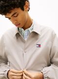 Beige Logo Twill Overshirt  Men