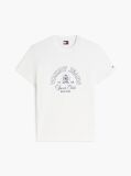 Άσπρο T-Shirt Με Εφέ Peached Και Λογότυπο  Άνδρες