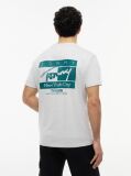Grey Signature Logo Peached Jersey T-Shirt  Men