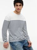 Multi Logo Stripe Jersey Long Sleeve T-Shirt  Men