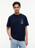 Blue Back Graphic Relaxed Jersey T-Shirt  Men