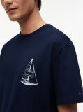Blue Back Graphic Relaxed Jersey T-Shirt  Men