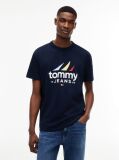 Μπλε Βαμβακερό T-Shirt  Άνδρες