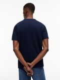 Μπλε Βαμβακερό T-Shirt  Άνδρες
