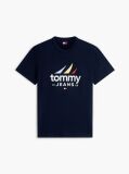 Μπλε Βαμβακερό T-Shirt  Άνδρες