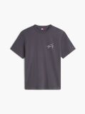 Γκρι T-Shirt Σε Άνετη Γραμμή Με Υφή Και Σχέδιο Στην Πλάτη  Άνδρες