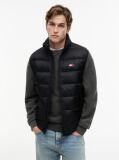 Black Lightweight Ripstop Packable Down Gilet  Men