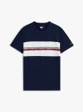 Μπλε T-Shirt Με Global Ριγέ Σχέδιο  Άνδρες