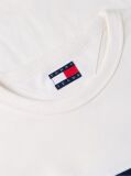 Άσπρο T-Shirt Με Global Ριγέ Σχέδιο  Άνδρες
